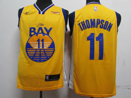 Warriors 11 Klay Thompson Blue 2020 New Nike Swingman Jersey