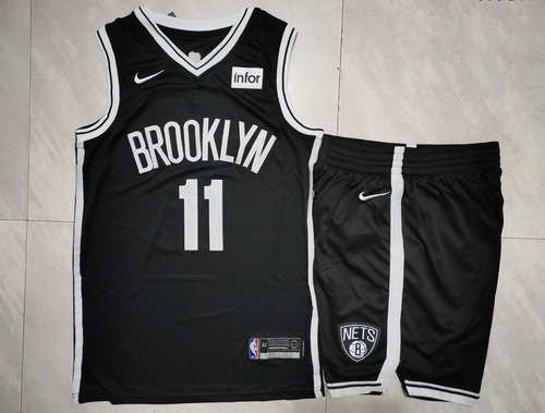 Nets 11 Kyrie Irving Black Nike Swingman Jersey 28With Shorts