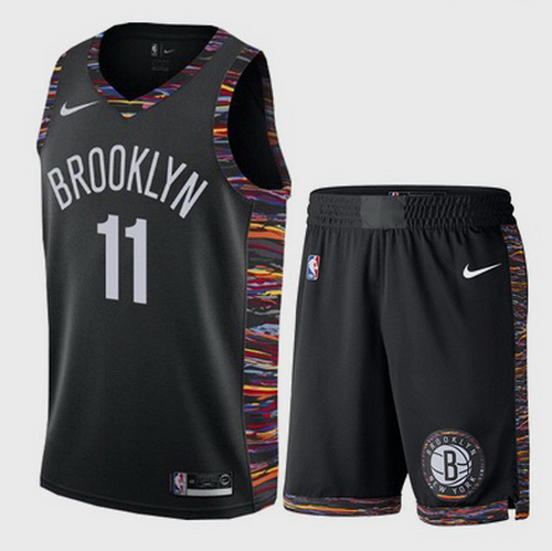 Nets 11 Kyrie Irving White City Edition Nike Swingman Jersey 28With Shorts