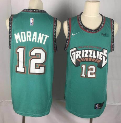 Men NBA Grizzlies  Ja Morant Grenn Jersey