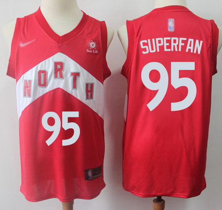 Raptors  2395 Superfan Red Basketball Swingman Earned Edition Jersey