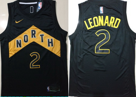 Raptors 2 Kawhi Leonard Black City Edition Nike Swingman Jersey