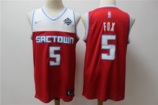 Kings 5 De Aaron Fox Red 2019 20 City Edition Nike Swingman Jersey