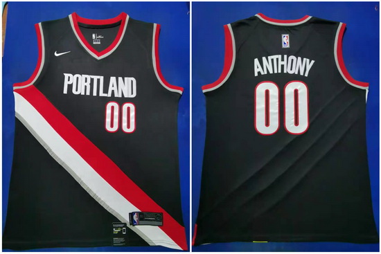 Blazers 0 Damian Lillard Black 2019 20 Nike Swingman Jersey