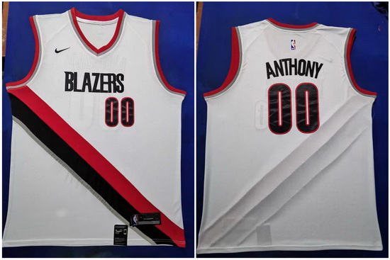 Blazers 0 Damian Lillard White 2019 20 Nike Swingman Jersey