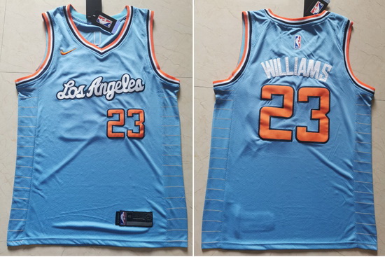 Clippers 23 Lou Williams Light Blue Nike Swingman Jersey