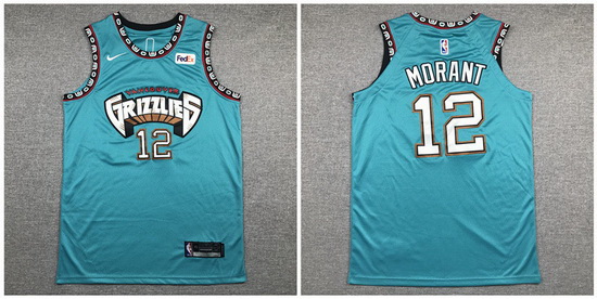 Grizzlies 12 Ja Morant Green Nike Authentic Jersey