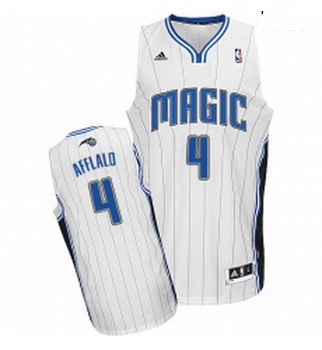 Mens Adidas Orlando Magic 4 Arron Afflalo Swingman White Home NBA Jersey