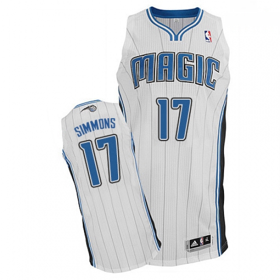 Mens Adidas Orlando Magic 17 Jonathon Simmons Authentic White Home NBA Jersey