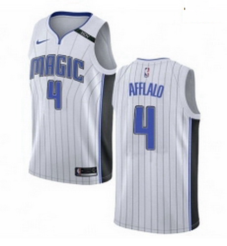 Mens Nike Orlando Magic 4 Arron Afflalo Authentic NBA Jersey Association Edition