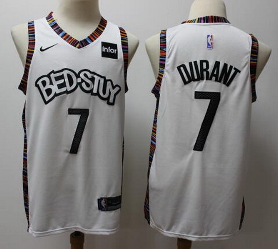 Nets 7 Kevin Durant White 2019 20 City Edition Nike Swingman Jersey