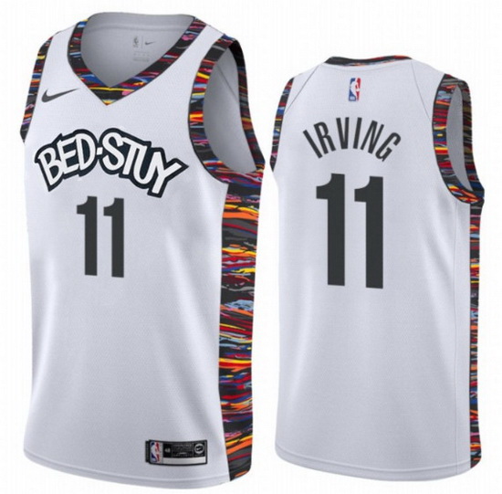 Nets 11 Kyrie Irving White 2019 20 City Edition Nike Swingman Jersey