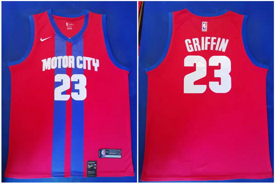 Pistons 23 Blake Griffin Red 2019 20 City Edition Nike Swingman Jersey