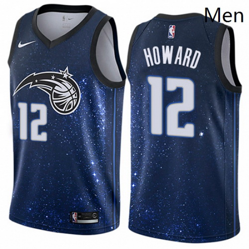 Mens Nike Orlando Magic 12 Dwight Howard Swingman Blue NBA Jersey City Edition