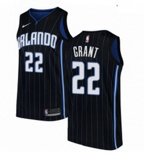 Mens Nike Orlando Magic 22 Jerian Grant Swingman Black NBA Jersey Statement Edition