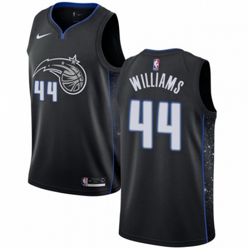 Mens Nike Orlando Magic 44 Jason Williams Swingman Black NBA Jersey City Edition