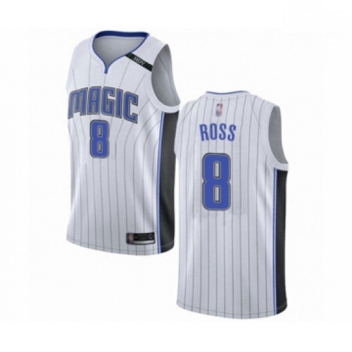 Mens Orlando Magic 8 Terrence Ross Authentic White Basketball Je