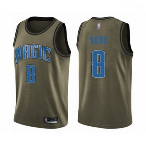 Mens Orlando Magic 8 Terrence Ross Swingman Green Salute to Service Basketball Jersey