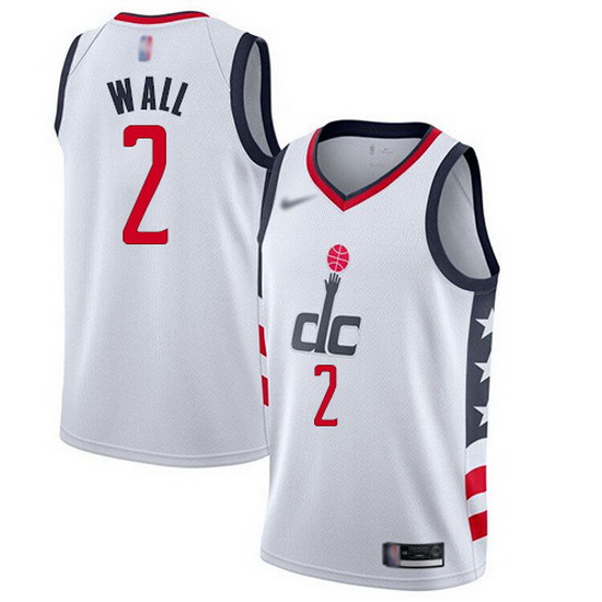 Wizards  2 John Wall White Basketball Swingman City Edition 2019