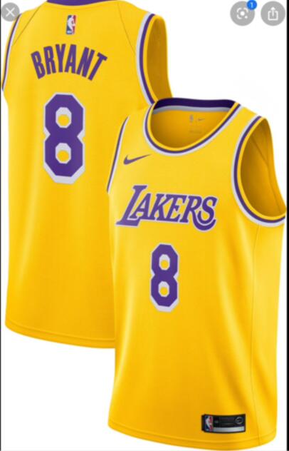 Youth Nike Kobe Bryant Yellow Jersey