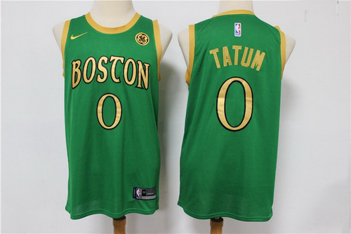 Celtics 0 Jayson Tatum Green 2019 20 City Edition Swingman Jersey