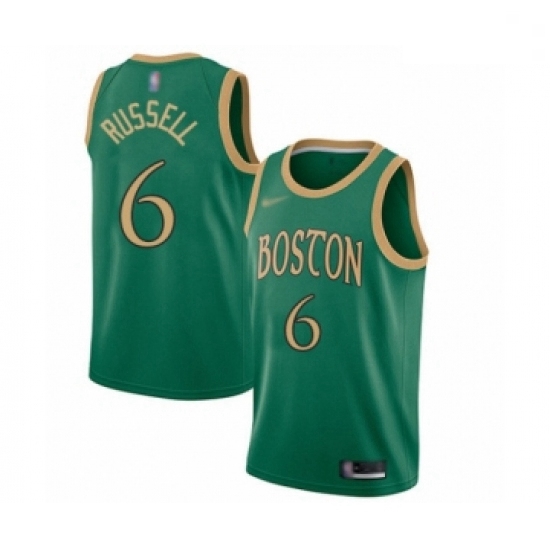 Celtics 6 Bill Russell Green Basketball Swingman City Edition 20