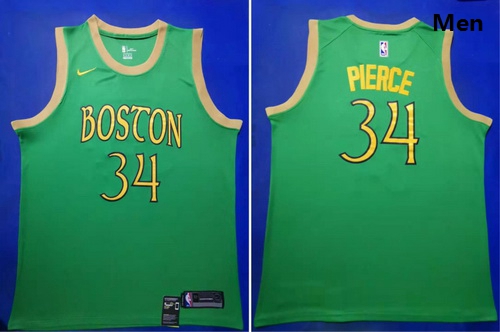 Celtics 34 Paul Pierce Green 2019 20 City Edition Swingman Jersey