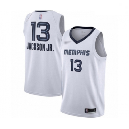 Grizzlies 13 Jaren Jackson Jr  White Basketball Swingman Association Edition Jersey