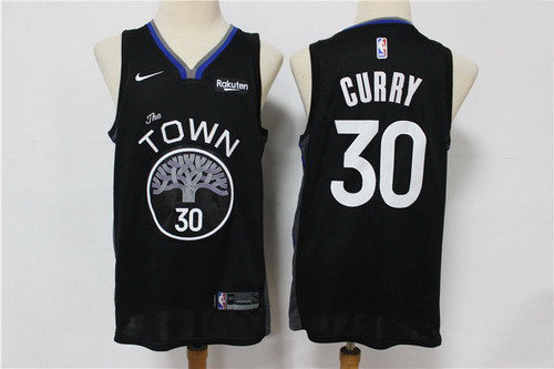 Warriors 30 Stephen Curry Black 2019 20 City Edition Nike Swingman Jersey