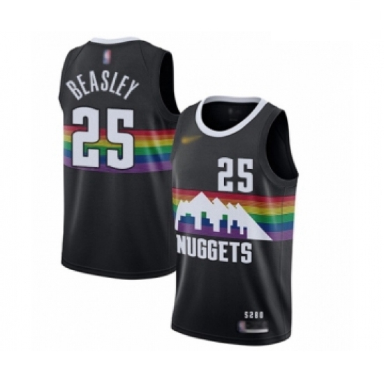 Youth Denver Nuggets #25 Malik Beasley Swingman Black Basketball Jersey - 2019 20 City Edition