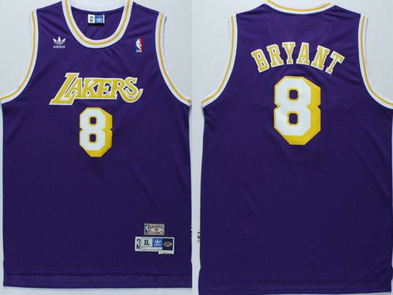 Men Adidas NBA Los Angeles Lakers 8 Kobe Bryant All Star jersey Throwback Basketball Blue Jersey