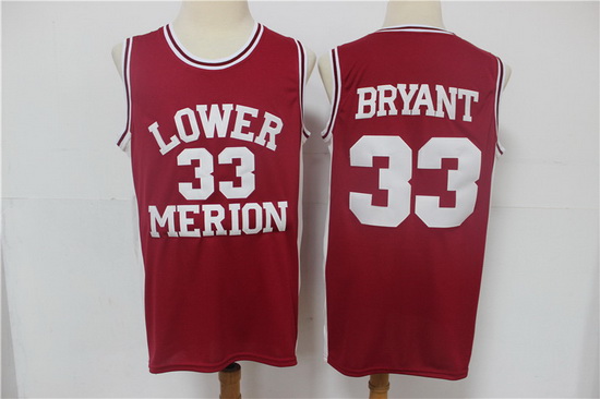 Men Nike Los Angeles Lakers 33 Kobe Bryant Authentic Red Lower M