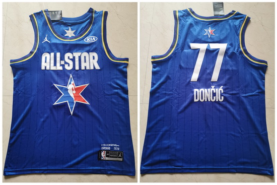 Mavericks 77 Luka Doncic Blue 2020 NBA All Star Jordan Brand Swingman Jersey