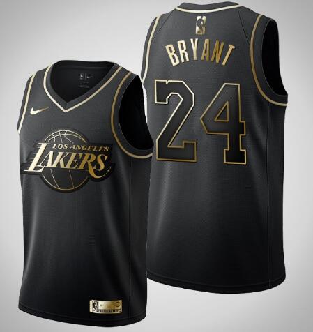 Youth Lakers black Kobe Bryant Golden Edition jersey