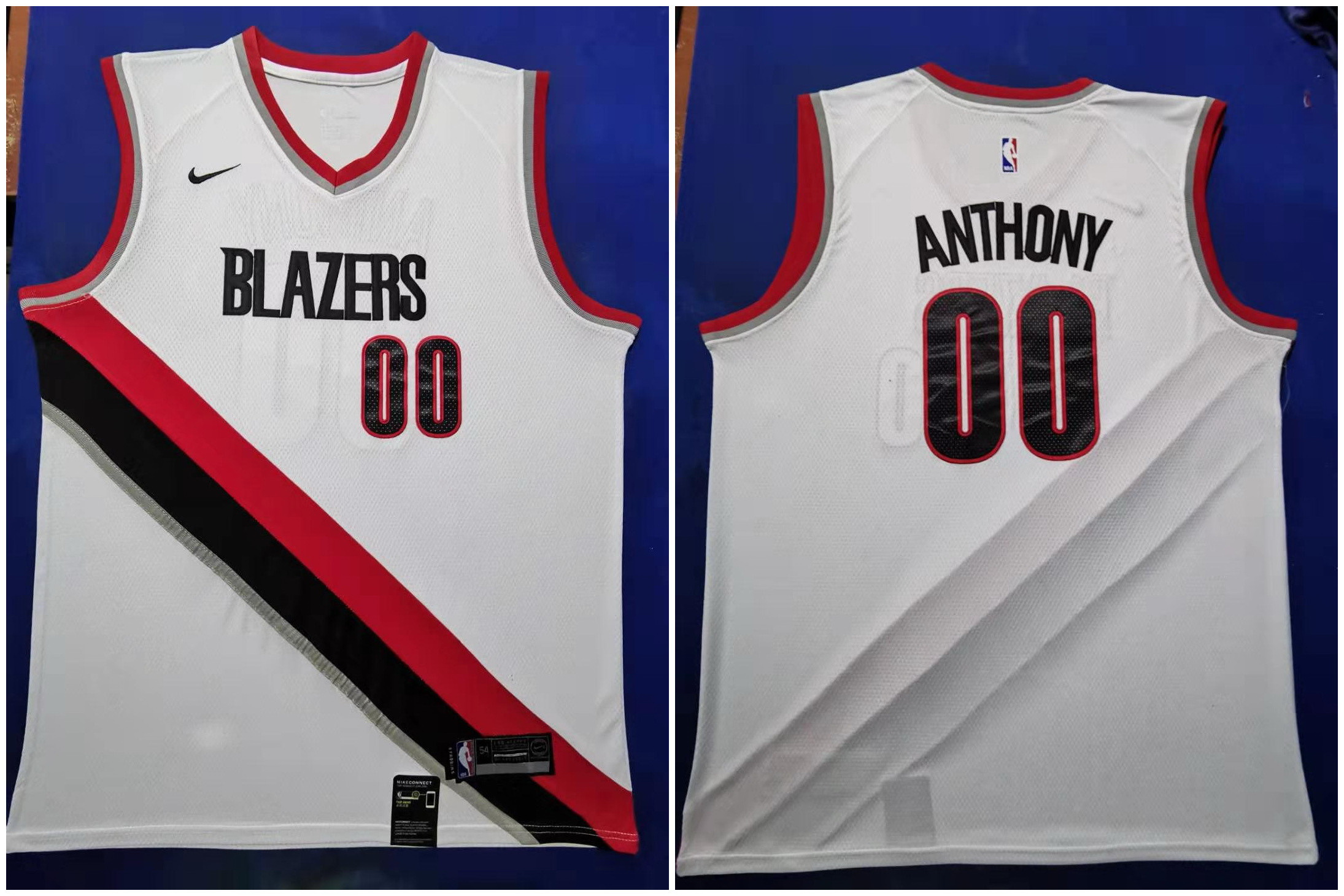 Blazers 00 Carmelo Anthony White 2019 20 Nike Swingman Jersey