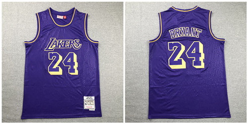 Lakers 24 Kobe Bryant Purple 1996 97 Hardwood Classics Jersey