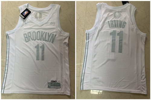 Nets 11 Kyrie Irving White Nike Swingman MVP Jersey