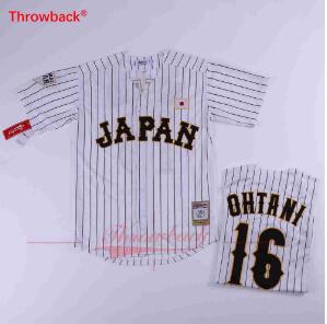 Japan ORIX BLUE WAVE JERSEY ICHIRO 16 White