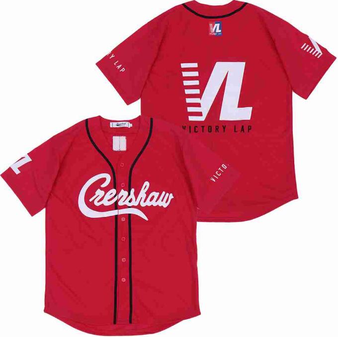 Men Red Crenshaw Editon VL Blank Jersey