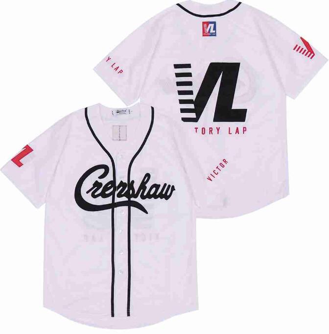 Men White Crenshaw Editon VL Blank Jersey