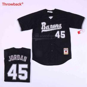 MICHAEL JORDAN BIRMINGHAM 45 BARONS BASEBALL JERSEY