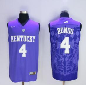 Ncaa Rajon rondo Kentucky wildcats college basketball jersey