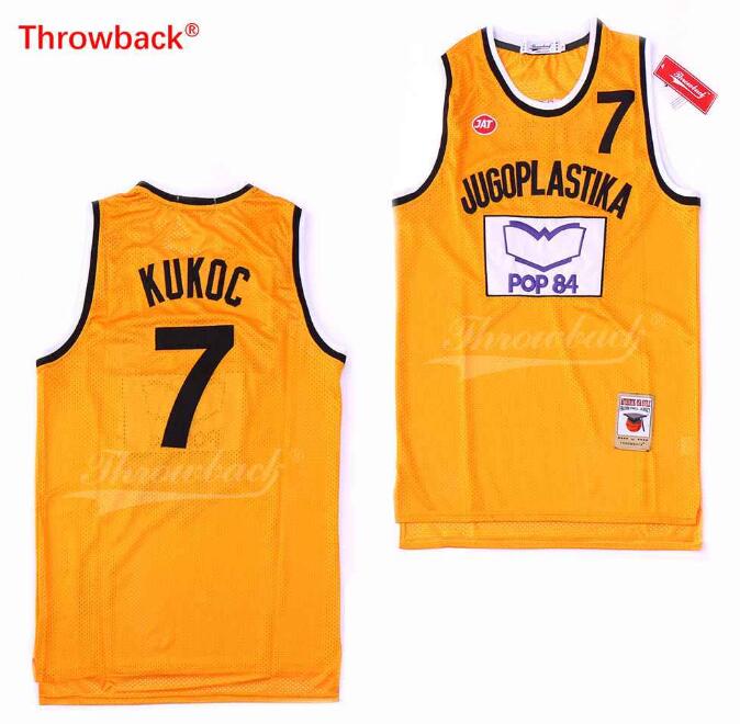 Toni Kukoc 7 Jugoplastika Split Basketball Jersey NBA