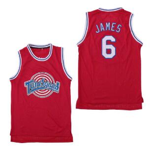 Tune Squad Space Movie jersey Red 6 Lebron James