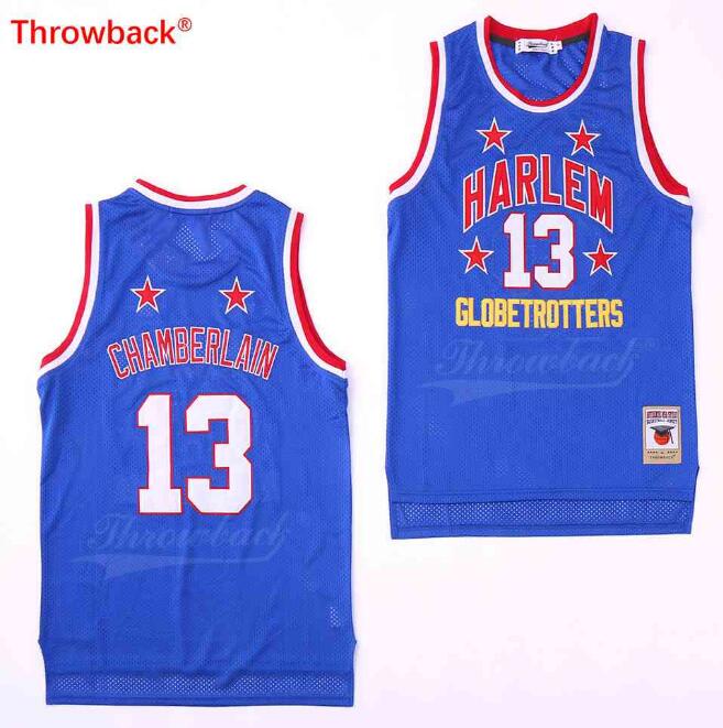 WILT CHAMBERLAIN 13 HARLEM GLOBETROTTERS BASKETBALL JERSEY