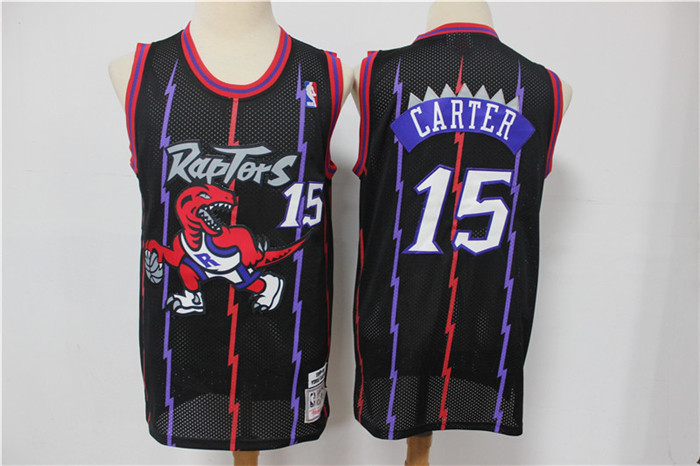 Raptors 15 Vince Carter Purple Hardwood Classics Jersey