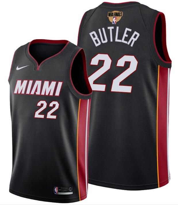 Men's Miami Heat #22 Jimmy Butler Black 2020 Finals Bound Association Edition Stitched NBA Jersey