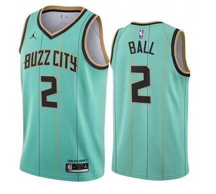 Hornets 2 Ball Men NBA City Edition Jersey