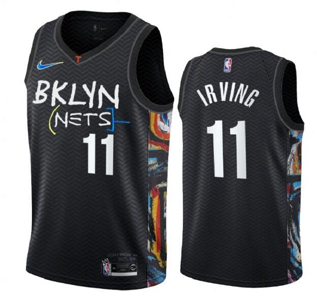 Men Brooklyn Nets 11 Kevin Irving 2020 New City Edition NBA Jersey