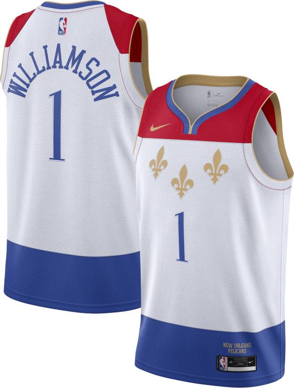 Men New Orleans Pelicans Zion Williamson White 2020 New City Edition Jersey